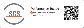 SGS Five-Star & Military-Grade Drop Resistance¹⁸