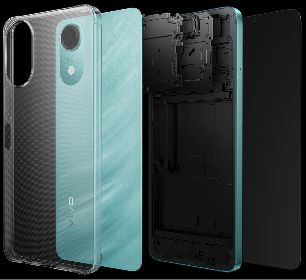 vivo T5e with comprehensive cushioning structure