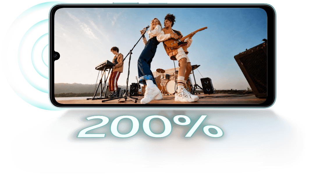vivo T5e with 200 percent super loud volume