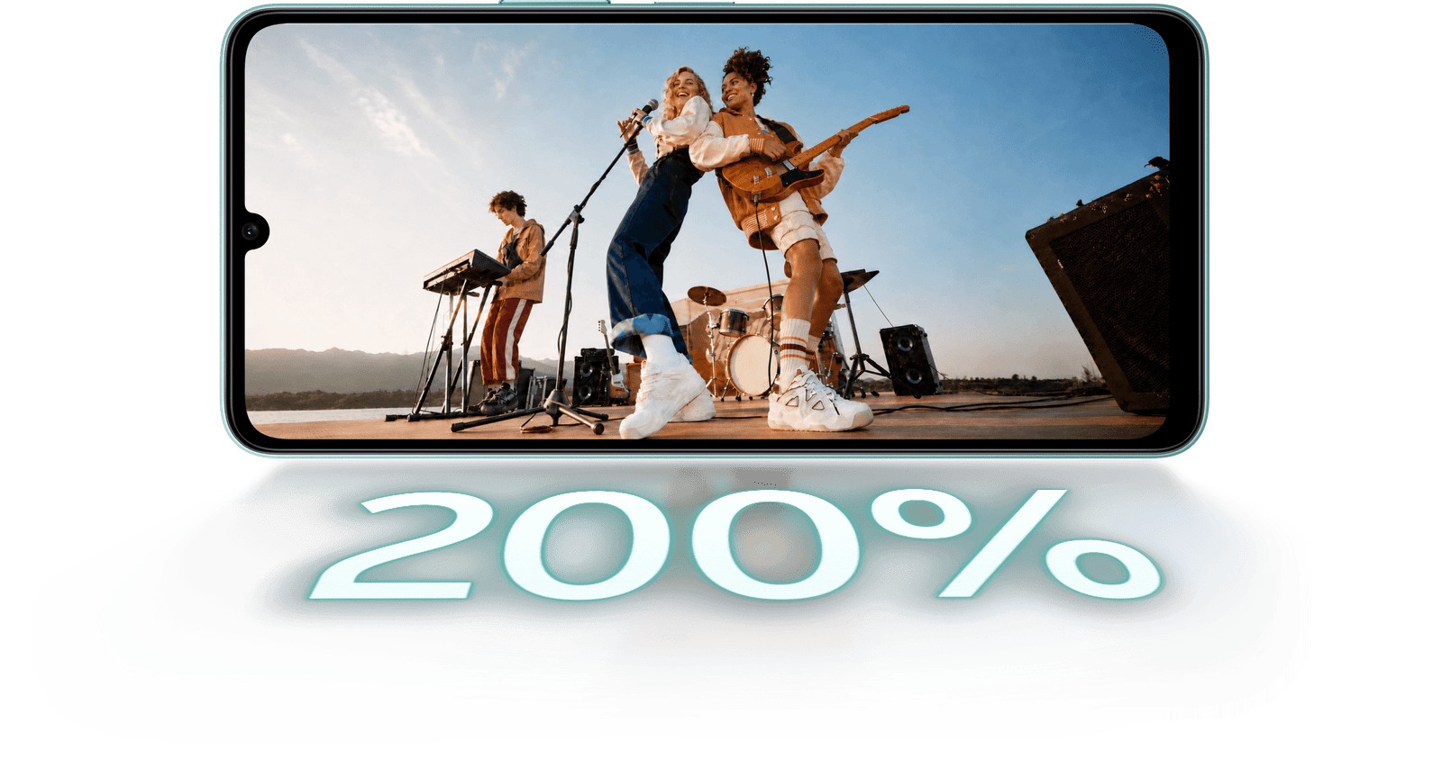 vivo T5e with 200 percent super loud volume